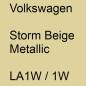 Preview: Volkswagen, Storm Beige Metallic, LA1W / 1W.
